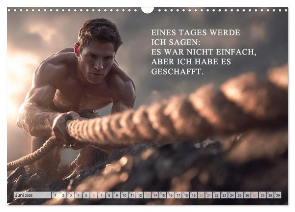 Produktbild: Weisheit und Motivation - Inspiration voller Sinn und St&auml;rke (Wandkalender 2026 DIN A3 quer), CALVENDO Monatskalender