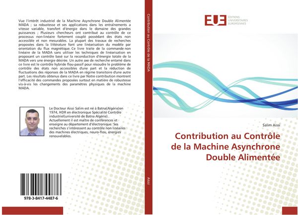 Produktbild: Contribution au Contr&ocirc;le de la Machine Asynchrone Double Aliment&eacute;e