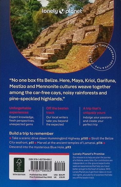 Produktbild: Lonely Planet Belize