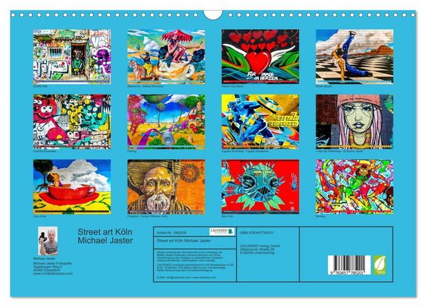 Produktbild: Street art K&ouml;ln Michael Jaster (Wandkalender 2026 DIN A3 quer), CALVENDO Monatskalender