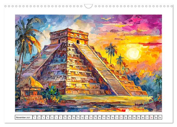 Produktbild: Magisches Mexiko. Leuchtende Impressionen (Wandkalender 2027 DIN A3 quer), CALVENDO Monatskalender