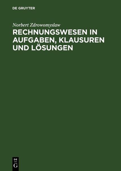 Produktbild: Rechnungswesen in Aufgaben, Klausuren und L&ouml;sungen