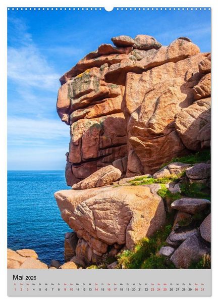 Produktbild: Reiseziele in der Bretagne (hochwertiger Premium Wandkalender 2026 DIN A2 hoch), Kunstdruck in Hochglanz