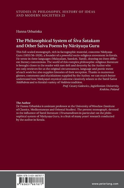 Produktbild: The Philosophical System of <I>Śiva Śatakam</I>and Other Śaiva Poems by Nārāyaṇa Guru