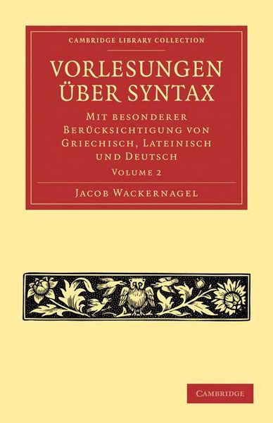 Produktbild: Wackernagel, J: Vorlesungen &uuml;ber Syntax