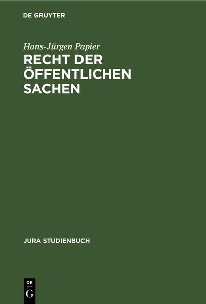 Produktbild: Recht der &ouml;ffentlichen Sachen
