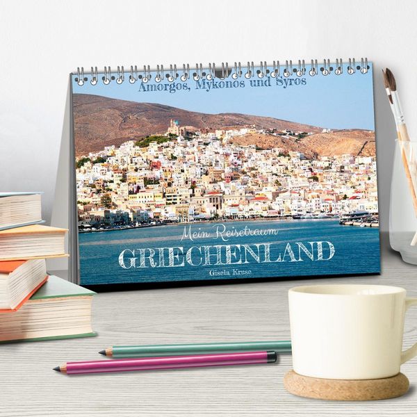 Produktbild: Mein Reisetraum Griechenland (Tischkalender 2026 DIN A5 quer), CALVENDO Monatskalender