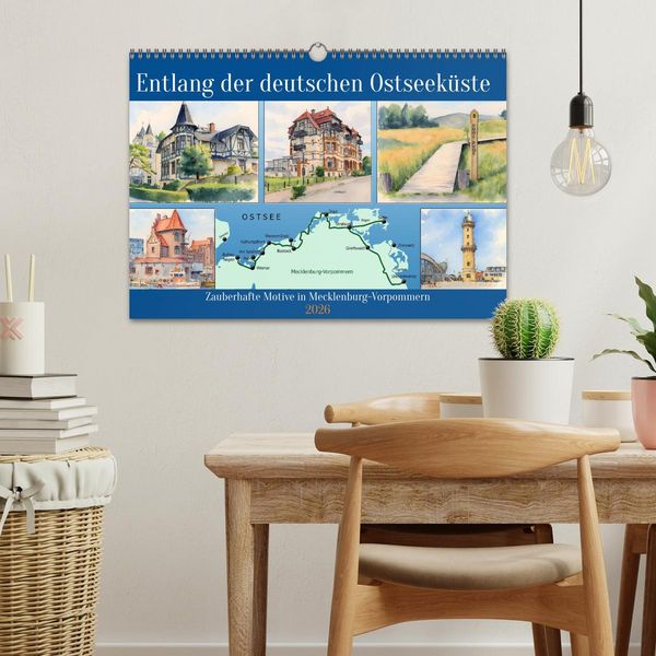 Produktbild: Entlang der deutschen Ostseek&uuml;ste (Wandkalender 2026 DIN A3 quer), CALVENDO Monatskalender