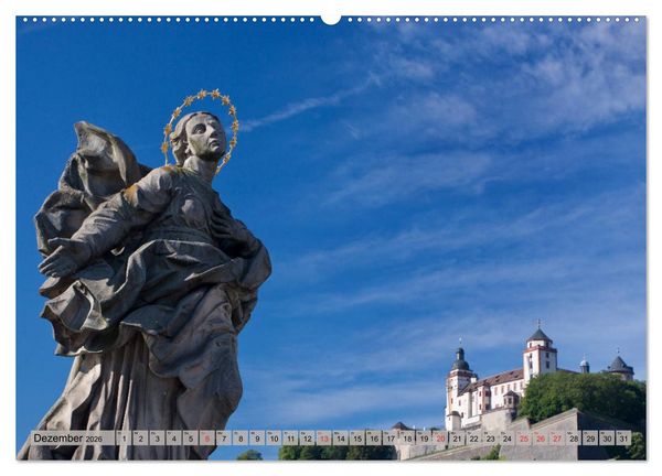 Produktbild: W&Uuml;RZBURG - ALTSTADT IMPRESSIONEN (Wandkalender 2026 DIN A2 quer), CALVENDO Monatskalender