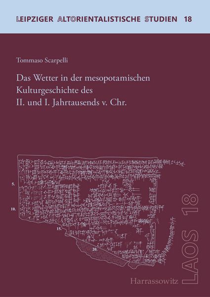 Produktbild: Das Wetter in der mesopotamischen Kulturgeschichte des II. und I. Jahrtausends v. Chr.