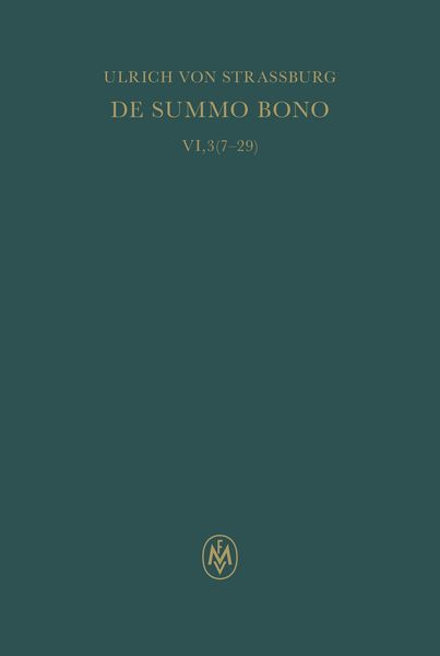 Produktbild: De summo bono. Liber VI, Tractatus 3,7-29