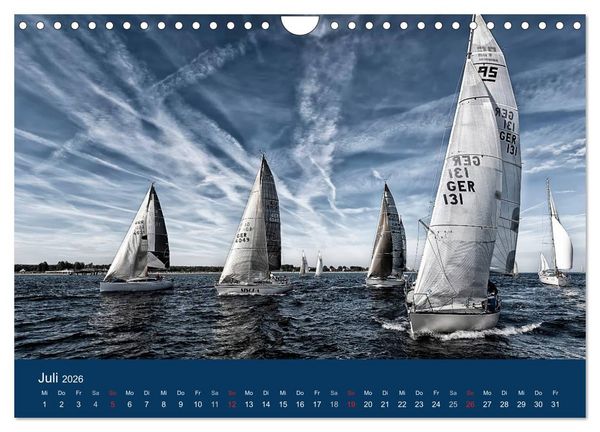 Produktbild: Segelregatta (Wandkalender 2026 DIN A4 quer), CALVENDO Monatskalender