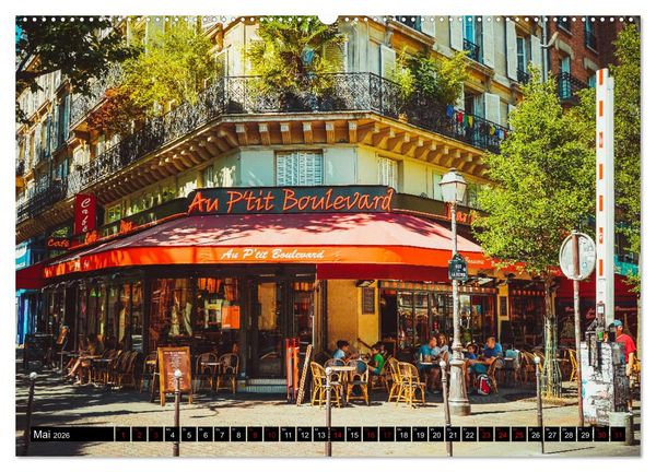 Produktbild: Paris Bistros (Wandkalender 2026 DIN A2 quer), CALVENDO Monatskalender
