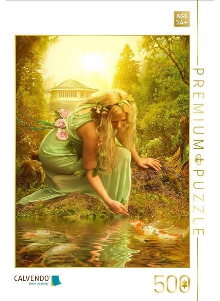 CALVENDO Puzzle Nymphe am Bach | 500 Teile Lege-Größe 48 × 36 cm Foto-Puzzle für Erwachsene