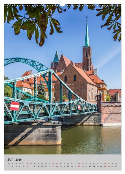 Produktbild: BRESLAU Historisches Stadtherz (Wandkalender 2026 DIN A2 hoch), CALVENDO Monatskalender