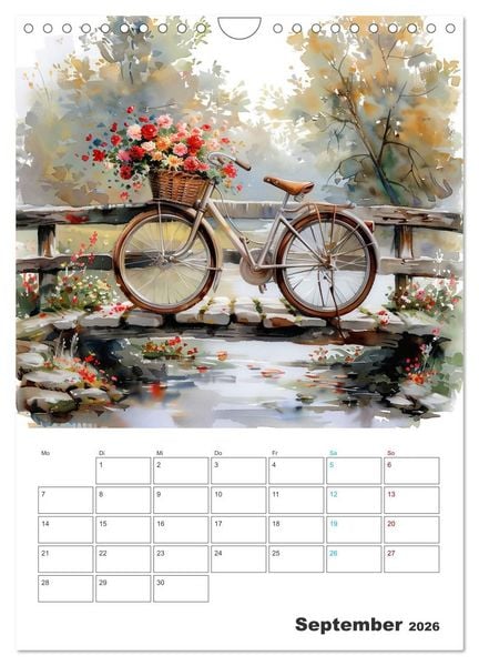 Produktbild: Fahrradpoesie (Wandkalender 2026 DIN A4 hoch), CALVENDO Monatskalender