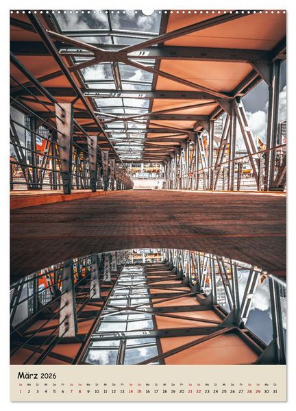 Produktbild: Hamburg Spiegelungen 2026 (hochwertiger Premium Wandkalender 2026 DIN A2 hoch), Kunstdruck in Hochglanz