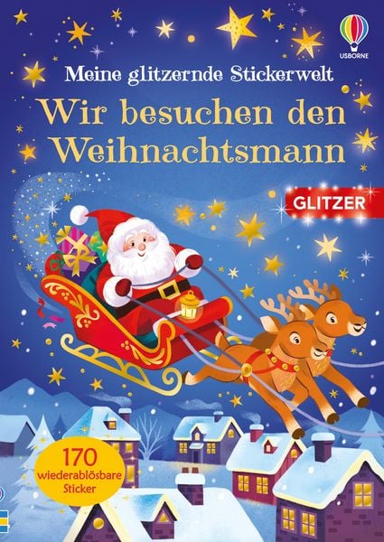 Produktbild: Meine glitzernde Stickerwelt: Wir besuchen den Weihnachtsmann