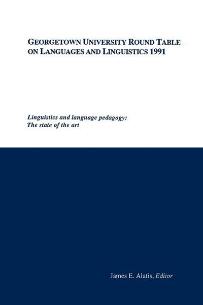 Produktbild: Georgetown University Round Table on Languages and Linguistics (GURT) 1991