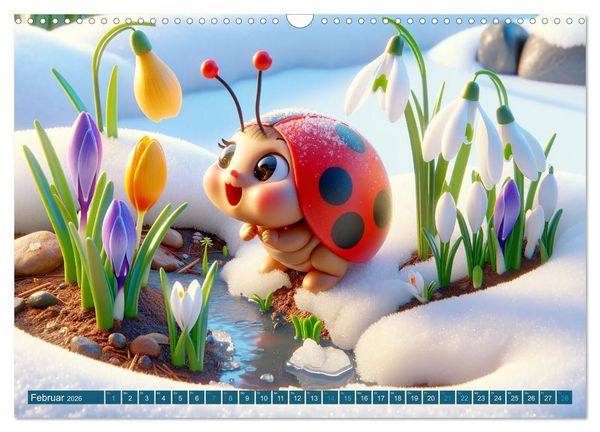 Produktbild: Kleine K&auml;fer, gro&szlig;e Abenteuer: Ein Jahreskalender f&uuml;r Kinder (Wandkalender 2026 DIN A3 quer), CALVENDO Monatskalender