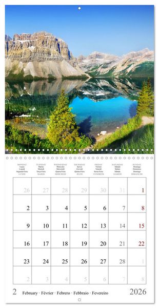 Produktbild: Canada, National Parks Road Trip (Wall Calendar 2026 12 &times; 12 Inch) CALVENDO 12 Month Wall Calendar