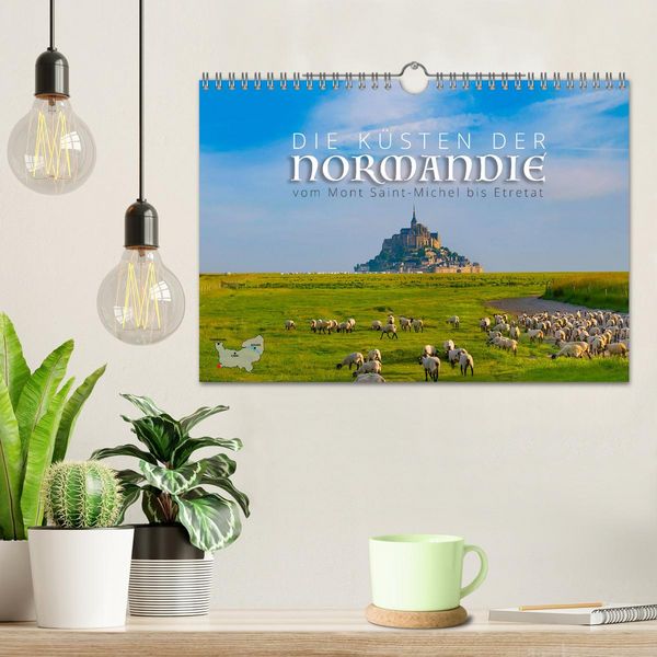 Produktbild: Die K&uuml;sten der Normandie vom Mont Saint-Michel bis &Eacute;tretat (Wandkalender 2027 DIN A4 quer), CALVENDO Monatskalender