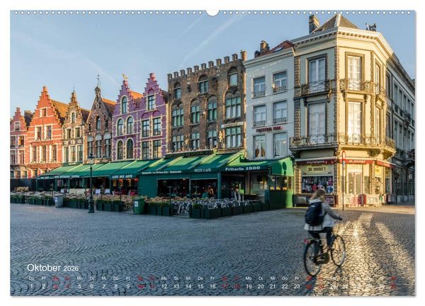 Produktbild: Flandern - Stadt und Strand (Wandkalender 2026 DIN A2 quer), CALVENDO Monatskalender