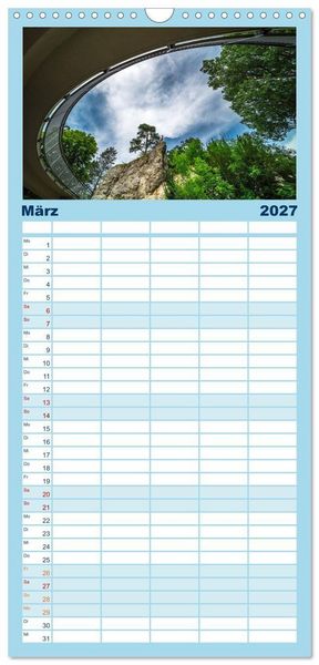 Produktbild: Familienplaner 2027 - Sigmaringen - h&uuml;bsche Kleinstadt an der Donau mit 5 Spalten (Wandkalender, 21 x 45 cm) CALVENDO