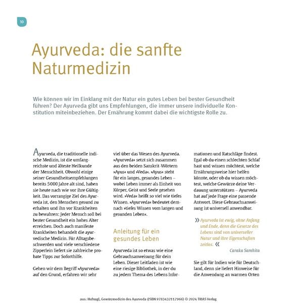 Produktbild: Gew&uuml;rzmedizin des Ayurveda. Die Heilkraft der Gew&uuml;rze nutzen