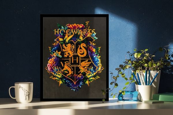 Produktbild: DIAMOND DOTZ - Diamond Painting Hogwarts Wappen