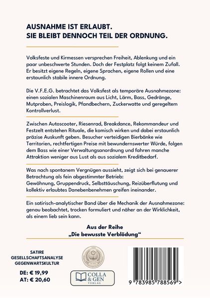 Produktbild: Die geregelte Erholung, Band 2: Die Ausnahmezone Volksfest