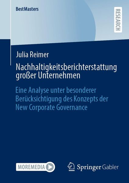 Produktbild: Nachhaltigkeitsberichterstattung großer Unternehmen
