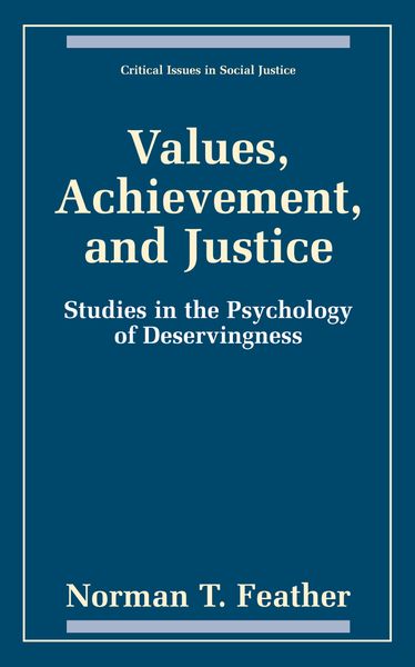 Produktbild: Values, Achievement, and Justice