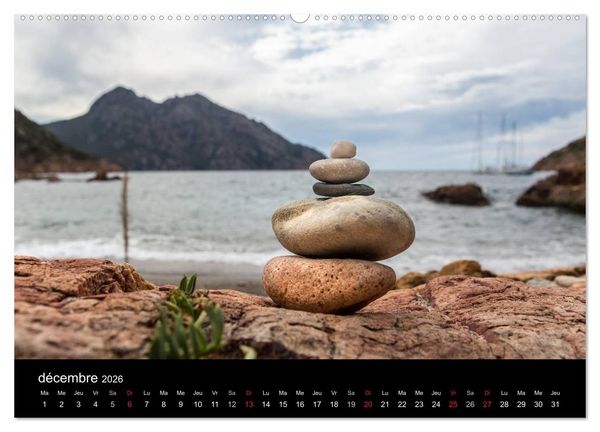 Produktbild: Les plus belles plages de Corse (Calendrier mural 2026 DIN A2 vertical) calendrier de bureau