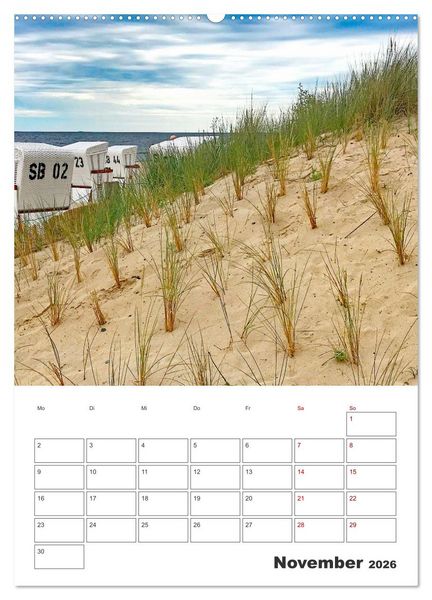 Produktbild: Usedom - Terminplaner (hochwertiger Premium Wandkalender 2026 DIN A2 hoch), Kunstdruck in Hochglanz