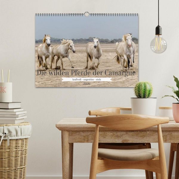 Produktbild: Die wilden Pferde der Camargue (Wandkalender 2026 DIN A3 quer), CALVENDO Monatskalender