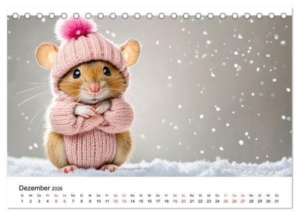 Produktbild: Kreativ Kalender - Tiere & eigene Ideen (Tischkalender 2026 DIN A5 quer), CALVENDO Monatskalender