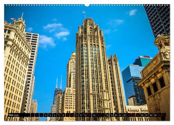 Produktbild: Chicago Impressionen (hochwertiger Premium Wandkalender 2026 DIN A2 quer), Kunstdruck in Hochglanz