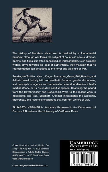 Produktbild: The Representation of War in German Literature