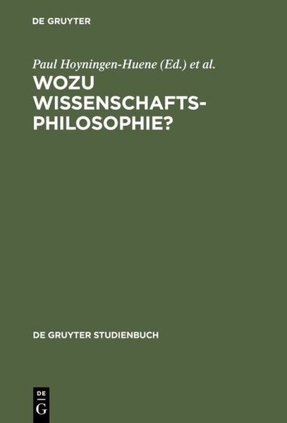 Produktbild: Wozu Wissenschaftsphilosophie?