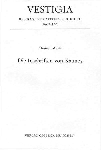 Produktbild: Die Inschriften von Kaunos