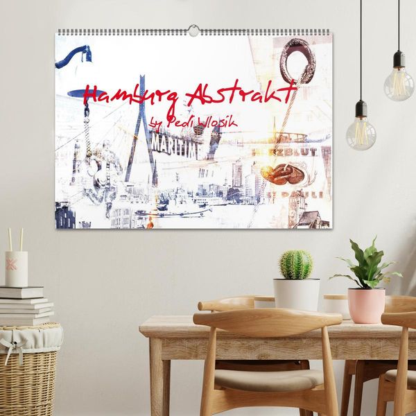 Produktbild: Hamburg Abstrakt (Wandkalender 2026 DIN A2 quer), CALVENDO Monatskalender