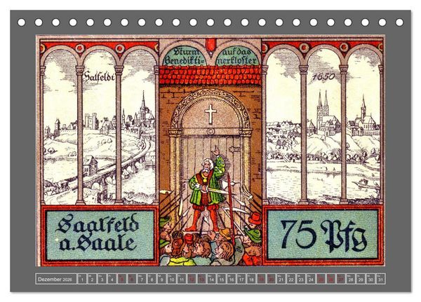 Produktbild: Gru&szlig; aus Saalfeld an der Saale (Tischkalender 2026 DIN A5 quer), CALVENDO Monatskalender