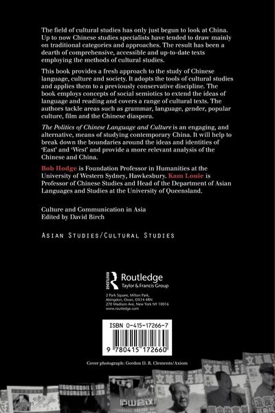 Produktbild: Politics of Chinese Language and Culture