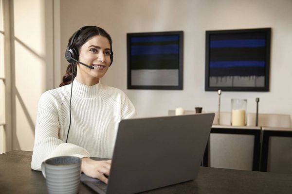 Produktbild: Jabra Evolve2 30 SE On Ear Headset kabelgebunden Stereo Schwarz Mikrofon-Rauschunterdr&uuml;ckung, Noise Cancelling Headset Telefon
