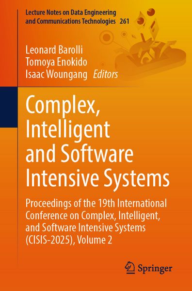 Produktbild: Complex, Intelligent and Software Intensive Systems
