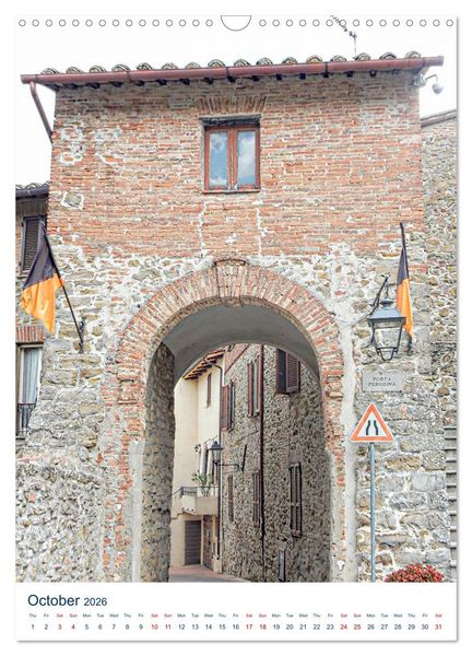 Produktbild: Umbrian Archways (Wall Calendar 2026 DIN A3 portrait), CALVENDO 12 Month Wall Calendar