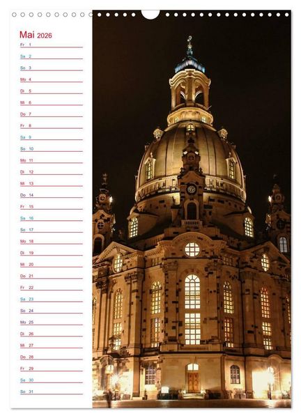Produktbild: Frauenkirche Dresden (Wandkalender 2026 DIN A3 hoch), CALVENDO Monatskalender