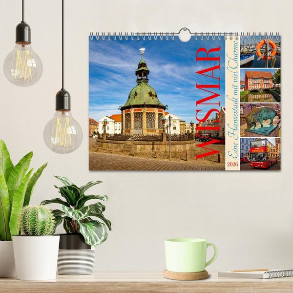 Produktbild: Wismar &ndash; Eine Hansestadt mit Charme (Wandkalender 2026 DIN A4 quer), CALVENDO Monatskalender