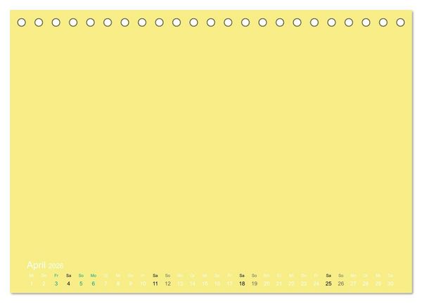 Produktbild: Bastelkalender - Gelb (Tischkalender 2026 DIN A5 quer), CALVENDO Monatskalender